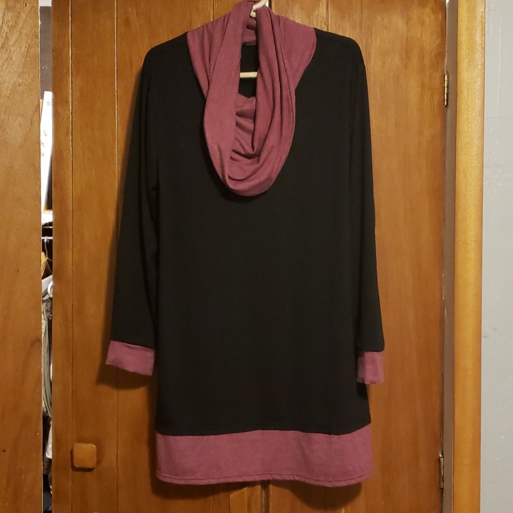 Cowl neck tunic